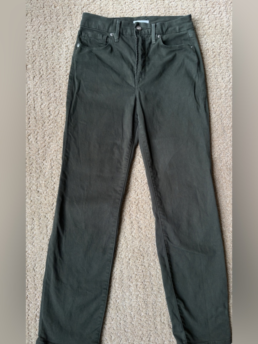 Good American Good Classic High Rise Jeans GC727T Fern